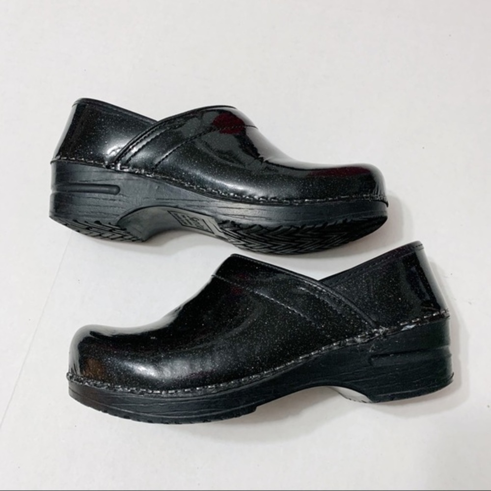 Sanita Patent Leather Sparkle Closed Back Clog
